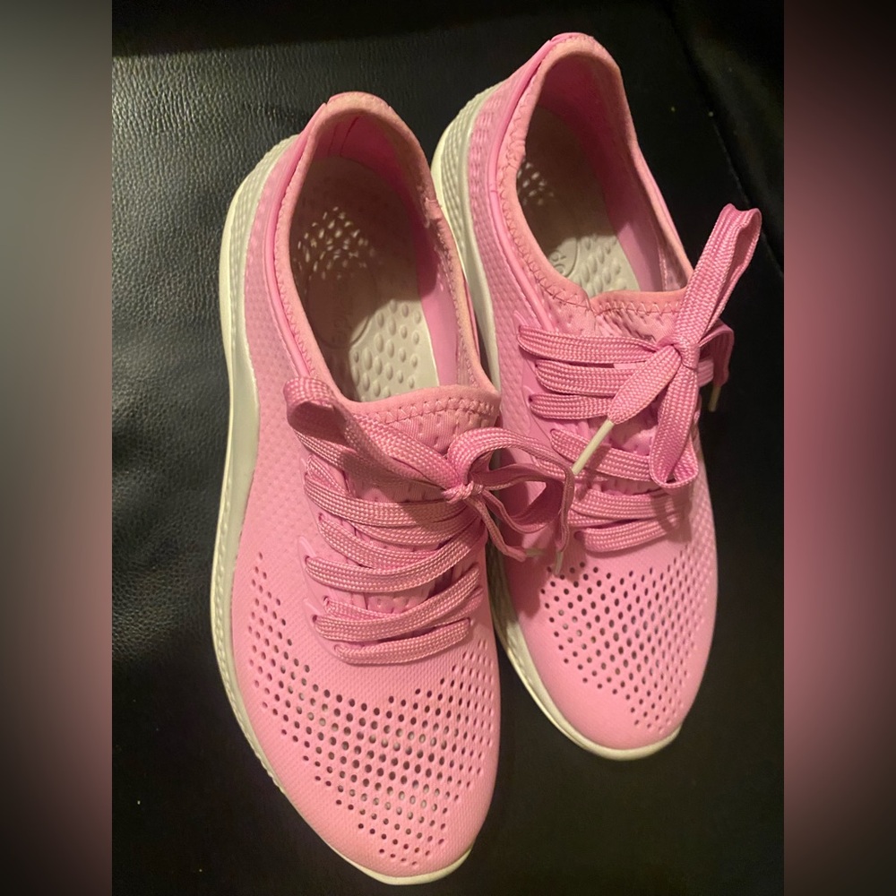 Crocs Pink Women's Sneakers size: 8W